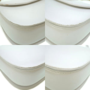 グッチ バンブー ショルダー ハンドバッグ レザー ホワイト 白 0031【中古】GUCCI ショルダーストラップ