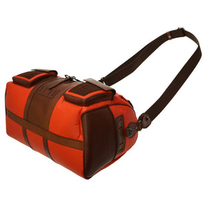 美品 ハンティングワールド シップロック ボストンバッグ レザー/バチュー オレンジ 0032【中古】HUNTING WORLD