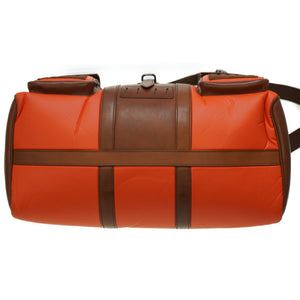 美品 ハンティングワールド シップロック ボストンバッグ レザー/バチュー オレンジ 0032【中古】HUNTING WORLD