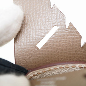 未使用 エルメス バーディ エプソン/シェーブル/スイフト / アニオン エトゥープ チャーム キーホルダー U刻印(2022年製) 0038【中古】HERMES