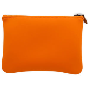 未使用 エルメス トゥルース フラットPM ネオバン ポリアミド エラスタン オレンジ ポーチ 小物入れ 0041【中古】HERMES　