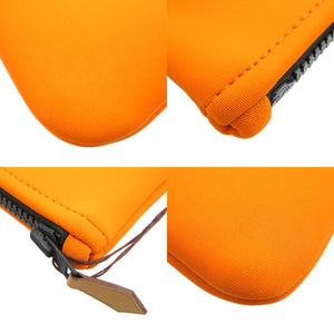 未使用 エルメス トゥルース フラットPM ネオバン ポリアミド エラスタン オレンジ ポーチ 小物入れ 0041【中古】HERMES　