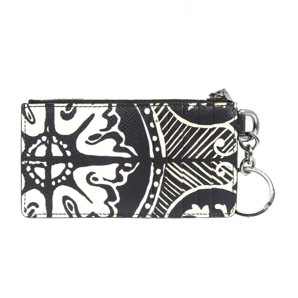 未使用 ドルチェアンドガッバーナ レザー シルバー金具 マルチカラー カードケース 0044【中古】DOLCE&GABBANA