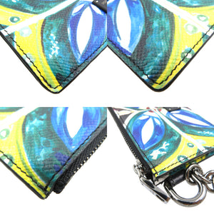 未使用 ドルチェアンドガッバーナ レザー シルバー金具 マルチカラー カードケース 0044【中古】DOLCE&GABBANA