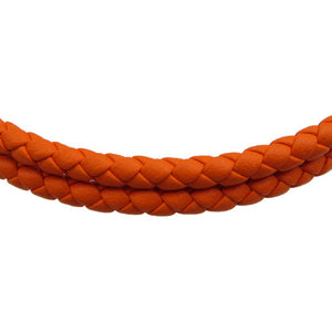 未使用 エルメス トゥルニ トレッセ ヴォースイフト オレンジ シルバー ブレスレット 0047【中古】HERMES