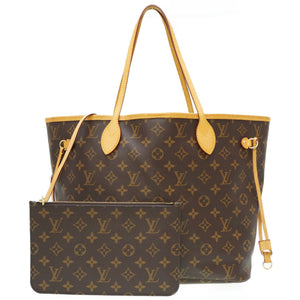 美品 ルイヴィトン モノグラム ネヴァーフルMM ポーチ付 M40995 トートバッグ LV 0055【中古】LOUIS VUITTON 新型