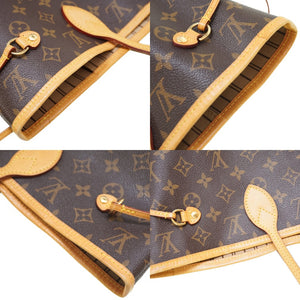 美品 ルイヴィトン モノグラム ネヴァーフルMM ポーチ付 M40995 トートバッグ LV 0055【中古】LOUIS VUITTON 新型