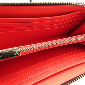 新品同様 クリスチャンルブタン パネトーネ 1165044 レザー ブラック 黒 レッド 赤 ラウンドファスナー長財布 財布 0058【中古】Christian Louboutin