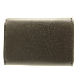 未使用 フェンディ 8M0395 コンパクトウォレット FFロゴ レザー ブラック 黒 3つ折り財布 財布 0061【中古】FENDI