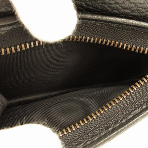 新品同様 グッチ GGマーモント 499361 コンパクトウォレット バタフライ ラインストーン レザー ブラック 黒 2つ折り財布 財布 0063【中古】GUCCI