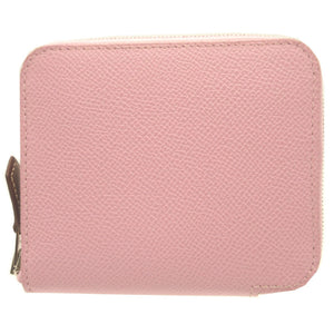 新品同様 エルメス アザップコンパクト U刻印(2022年製) シルクイン ヴォーエプソン モーヴシルベスト コインケース 財布 0064【中古】HERMES