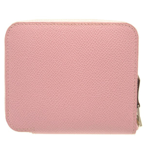 新品同様 エルメス アザップコンパクト U刻印(2022年製) シルクイン ヴォーエプソン モーヴシルベスト コインケース 財布 0064【中古】HERMES