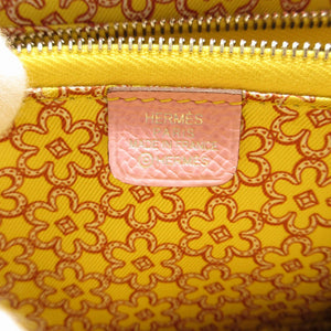 新品同様 エルメス アザップコンパクト U刻印(2022年製) シルクイン ヴォーエプソン モーヴシルベスト コインケース 財布 0064【中古】HERMES