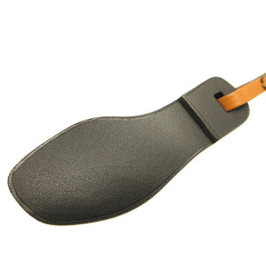 未使用 エルメス オランナノ サンダル ヴォーエプソン ナチュラルサブレ ブルーインディゴ ブラック バッグチャーム キーホルダー 0065【中古】HERMES