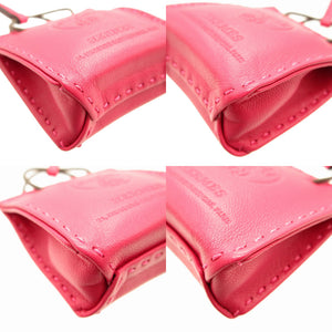 新品同様 エルメス サックオランジュ Y刻印(2020年製) アニューミロ ローズメキシコ バッグチャーム キーホルダー 0067【中古】HERMES