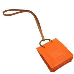 新品同様 エルメス サックオランジュ Y刻印(2020年製) アニューミロ オレンジ バッグチャーム キーホルダー 0068【中古】HERMES