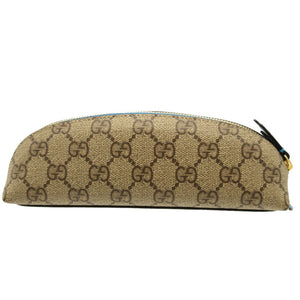 新品同様 グッチ 662129 ディズニー ドナルドダック GGスプリーム ベージュ ブルー 青 ペンケース 筆箱 ポーチ 0071【中古】GUCCI