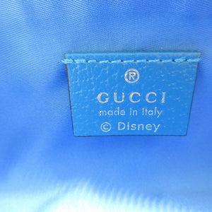 新品同様 グッチ 662129 ディズニー ドナルドダック GGスプリーム ベージュ ブルー 青 ペンケース 筆箱 ポーチ 0071【中古】GUCCI