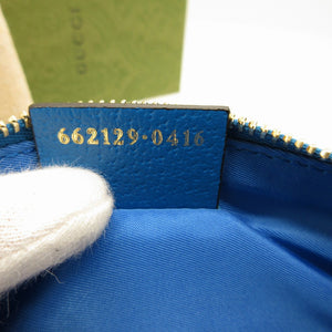 新品同様 グッチ 662129 ディズニー ドナルドダック GGスプリーム ベージュ ブルー 青 ペンケース 筆箱 ポーチ 0071【中古】GUCCI