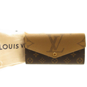 新品同様 ルイヴィトン M80726 モノグラム ジャイアント リバース ポルトフォイユ サラ ICチップ 2つ折り長財布 財布 0077【中古】LOUIS VUITTON