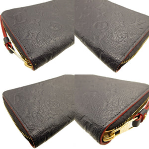 新品同様 ルイヴィトン モノグラム アンプラント M62121 ICチップ ジッピーウォレット マリーヌルージュ ラウンドファスナー長財布 財布 0078【中古】LOUIS VUITTON