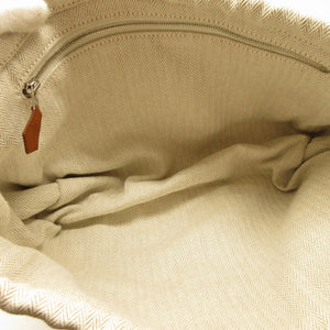 美品 エルメス フールビ20 トワルシェブロン ヴォーバレニア ベージュ ポーチ バッグ 0080【中古】HERMES