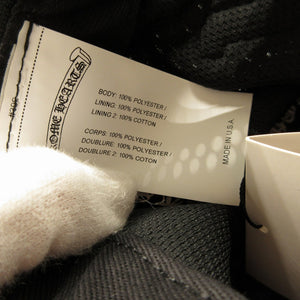 新品同様 クロムハーツ ホースシューロゴ クロスボールボタン メッシュ ポリエステル ブラック 黒 トラッカー キャップ 帽子 0084【中古】CHROME HEARTS