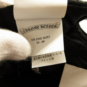 新品同様 クロムハーツ ホースシューロゴ クロスボールボタン メッシュ ポリエステル ブラック 黒 トラッカー キャップ 帽子 0084【中古】CHROME HEARTS