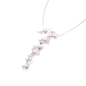 美品  ミキモト ペルリータ パール4～7ｍｍ シルバー925 ネックレス アクセサリー 0085【中古】MIKIMOTO Perlita