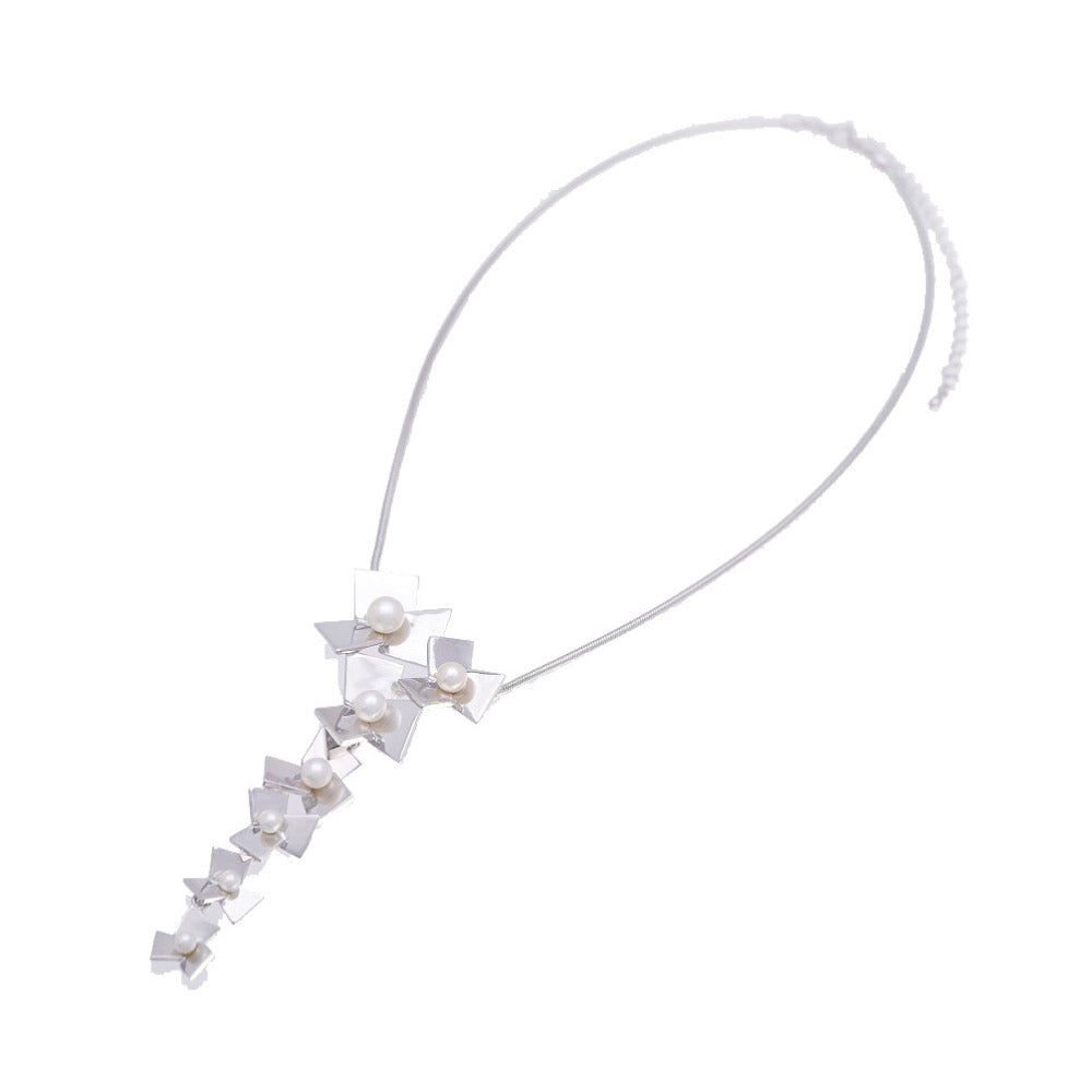 美品  ミキモト ペルリータ パール4～7ｍｍ シルバー925 ネックレス アクセサリー 0085【中古】MIKIMOTO Perlita
