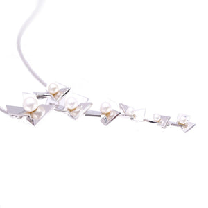 美品  ミキモト ペルリータ パール4～7ｍｍ シルバー925 ネックレス アクセサリー 0085【中古】MIKIMOTO Perlita