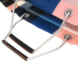 新品同様 マルニ フラワーカフェ ストライプ トートバッグ ナイロン ブルー ピンク 0097 【中古】 MARNI