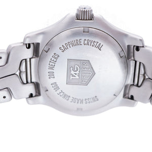 美品 タグホイヤー リンク プロフェッショナル 200M WT1110 クオーツ 腕時計 SS ブラック 黒文字盤 0099【中古】TAG HEUER メンズ