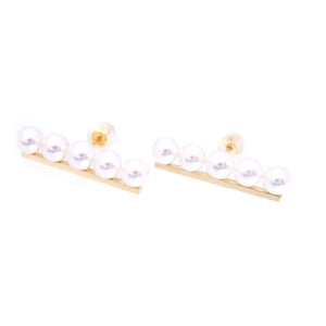 新品同様 タサキ バランス パール/K18YG ピアス アコヤ真珠 イエローゴールド ジュエリー 0100【中古】TASAKI レディース