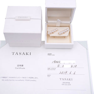 新品同様 タサキ バランス パール/K18YG ピアス アコヤ真珠 イエローゴールド ジュエリー 0100【中古】TASAKI レディース
