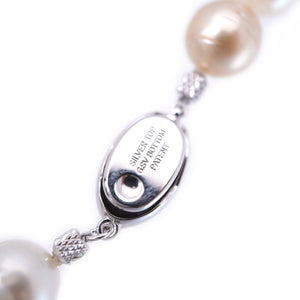 白蝶/黒蝶 グラデーション パール 9.5mm-12.5mm ネックレス アクセサリー 0101【中古】レディース メンズ 男女兼用