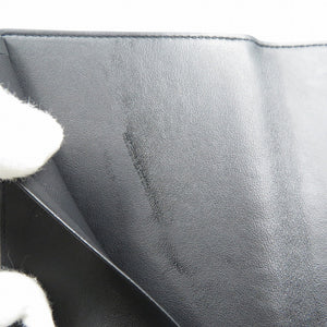 未使用 スマイソン アジェンダ クロコ型押しレザー ゴールド金具 グリーン ブラック パスポートカバー 0106【中古】SMYTHSON