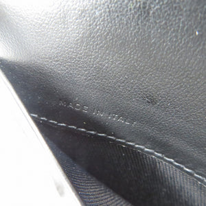 未使用 スマイソン アジェンダ クロコ型押しレザー ゴールド金具 グリーン ブラック パスポートカバー 0106【中古】SMYTHSON