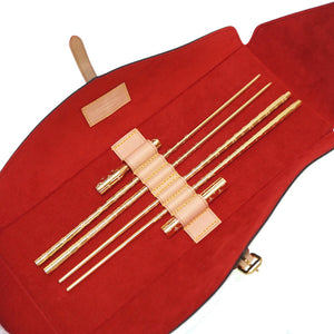 新品同様 ルイヴィトン エテュイ 4バゲット 箸 箸置き 2膳セット GI0736 モノグラム ゴールド LV 0108【中古】LOUIS VUITTON ヴィトン