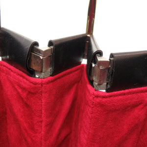 美品 カルティエ レザー ブラック トリニティ ハンドバッグ バッグ 黒 0111 【中古】 CARTIER