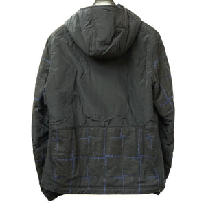 ストーンアイランド × ドーメル ジャケット ウール/ナイロン チェック サイズL ブルゾン ブラック 黒 0112【中古】STONE ISLAND メンズ