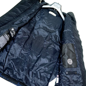 ストーンアイランド × ドーメル ジャケット ウール/ナイロン チェック サイズL ブルゾン ブラック 黒 0112【中古】STONE ISLAND メンズ