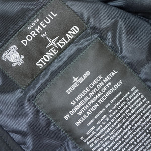 ストーンアイランド × ドーメル ジャケット ウール/ナイロン チェック サイズL ブルゾン ブラック 黒 0112【中古】STONE ISLAND メンズ