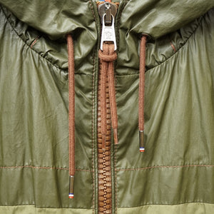 モンクレール ELIE ナイロンジャケット PVC サイズ2 グリーン 緑 0113【中古】MONCLER メンズ