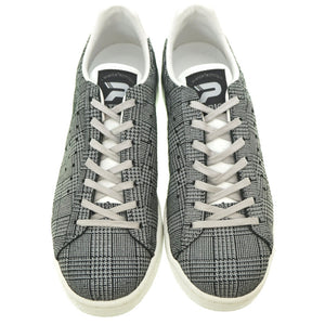 未使用 パトリック ケベック チェック 503371 スニーカー キップスエード サイズ40 ブラック/グレー 0116【中古】PATRICK メンズ