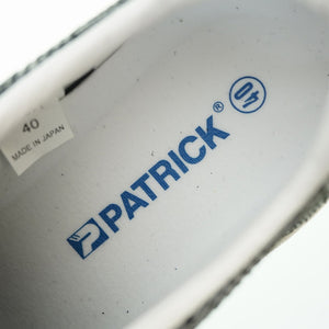 未使用 パトリック ケベック チェック 503371 スニーカー キップスエード サイズ40 ブラック/グレー 0116【中古】PATRICK メンズ