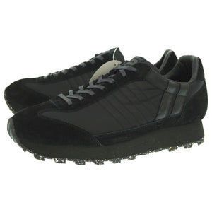 未使用 パトリック ヴェルーノ2 504751 スニーカー ナイロン/ベロア サイズ41 ブラック 黒 0117【中古】PATRICK メンズ