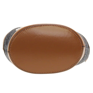 新品同様 マルニ トロピカリア ウール レザー グレー ブラウン BMMP0096Q1 2WAY ショルダーバッグ バッグ 茶 0121 【中古】 MARNI