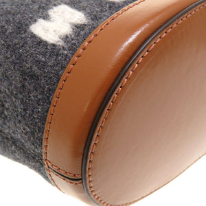 新品同様 マルニ トロピカリア ウール レザー グレー ブラウン BMMP0096Q1 2WAY ショルダーバッグ バッグ 茶 0121 【中古】 MARNI