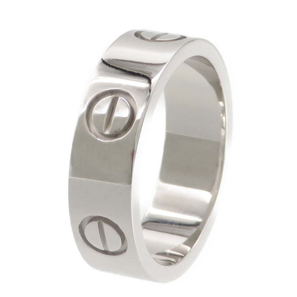 新品同様 カルティエ 750WG ラブリング #54 K18WG ホワイトゴールド アクセサリー 14号 0130【中古】CARTIER ジュエリー レディース